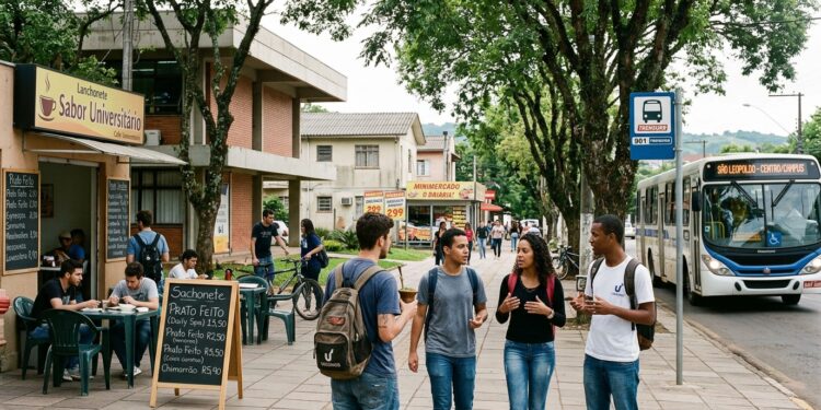 Uma cidade universitária do sul encanta com seu custo de vida baixo e perfeito para quem quer viver, estudar e trabalhar
