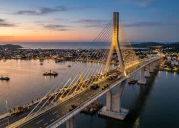 Ponte de Guaratuba entra em fase final com 1.240 metros sobre a baía e R$ 400 milhões em investimentos no litoral do Paraná