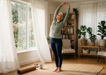 A partir dos 50 anos, você deve cuidar da flexibilidade todos os dias, incluir alongamentos simples, aliviar tensões musculares e manter a liberdade de movimento