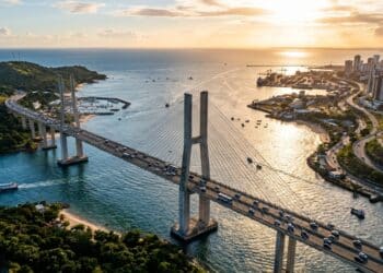 Ponte de Guaratuba recebe nome oficial e reforça obra de R$ 400 milhões no litoral do Paraná