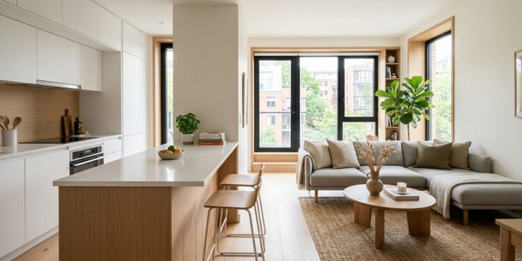 Fim das cozinhas fechadas: a nova tendência integrada que amplia espaços pequenos em apartamentos modernos em 2026