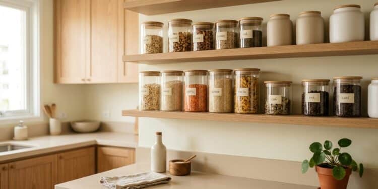 Cozinha “muda”: o truque visual de esconder os rótulos que traz paz mental instantânea