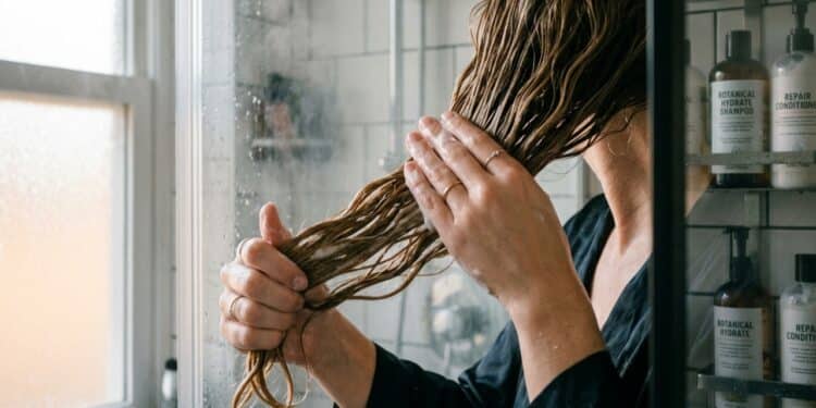 Cabeleireiros especialistas concordam: "É preciso aplicar o condicionador antes do shampoo para espaçar as lavagens do cabelo"