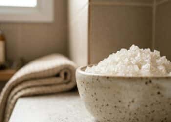 Sal grosso nos cantos do banheiro: qual é a função e quando deve ser feito