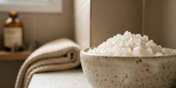 Sal grosso nos cantos do banheiro: qual é a função e quando deve ser feito