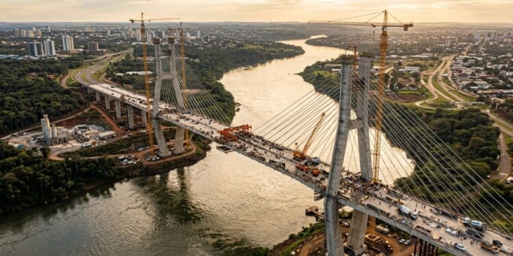 Ponte da Bioceânica passa de 80% de execução e entra na fase decisiva com investimento superior a R$ 575 milhões