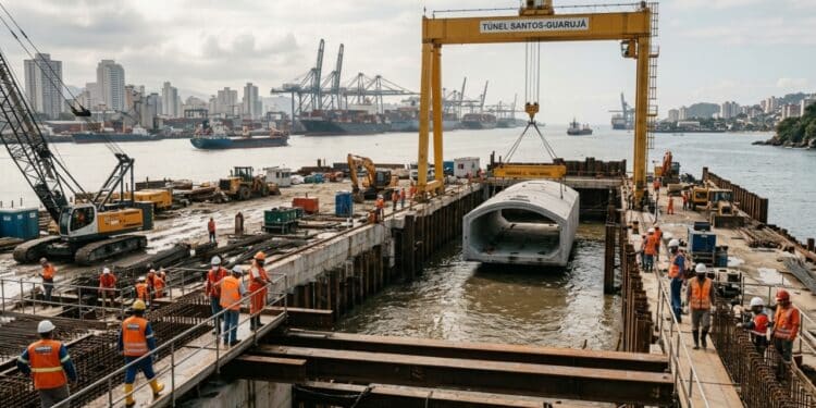 Túnel Santos-Guarujá recebe R$ 2,64 bilhões e promete reduzir trajeto de 1 hora para cerca de 5 minutos