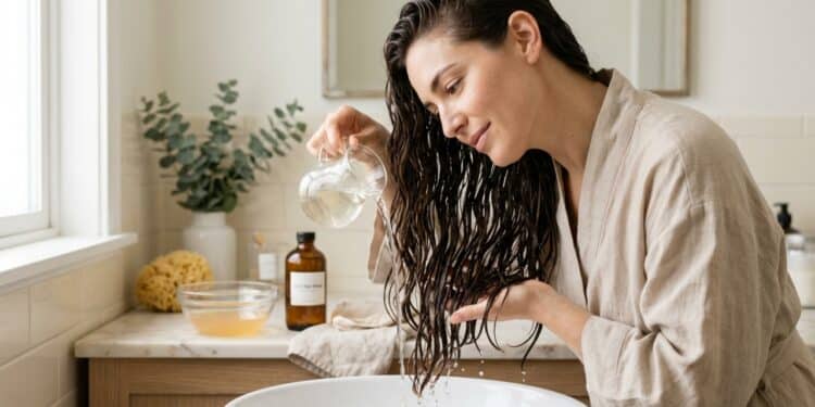 Lavar os cabelos com vinagre de maçã e água fria: por que é recomendado e quando fazer
