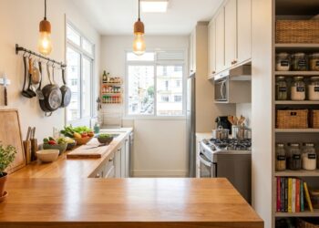 Arquitetura de cozinha: o método das “Zonas de Atividade” para triplicar o espaço de bancada