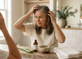 Babosa com óleo de rícino: como controlar a queda de cabelo após os 55 de forma natural
