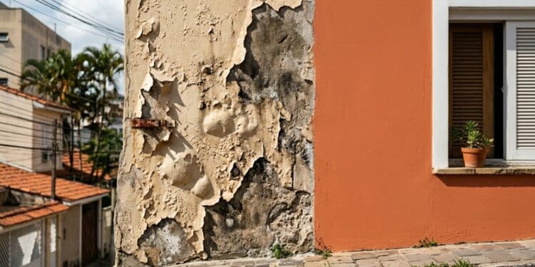 Os gregos sempre tiveram razão: as paredes externas não devem ser pintadas com tinta óleo