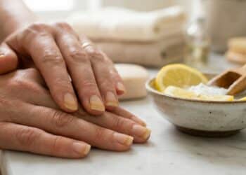 O truque do limão com bicarbonato que remove o amarelado das unhas em apenas 5 minutos