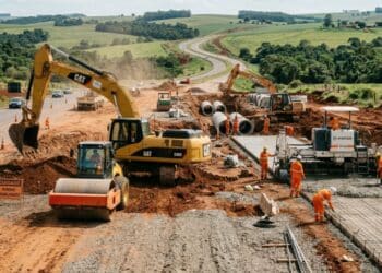 Obra entre Nova Tebas e Pitanga avança a 3,7% no primeiro mês com mais de R$ 6 milhões aplicados