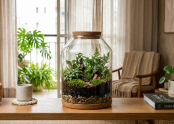 Como montar um terrário bonito, equilibrado e fácil de cuidar mesmo em casas pequenas ou apartamentos