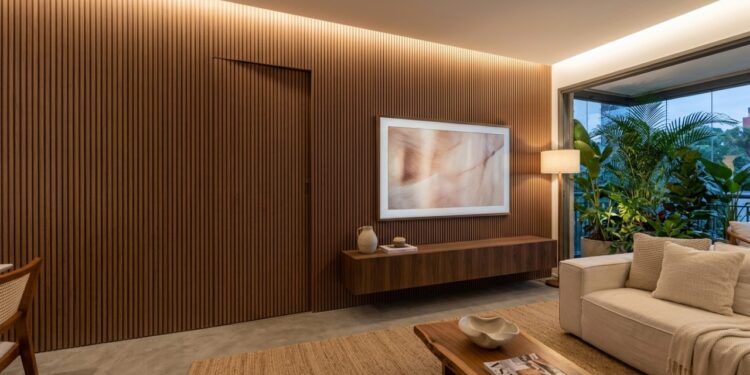 Ripado Invisível de Poliestireno: como esconder fios e portas com acabamento de luxo