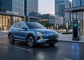 A BYD acaba de apresentar o novo Sealion 05, um SUV disponível em versão 100% elétrica e híbrida plug-in com carregamento em 5 minutos e autonomia de 2100 km