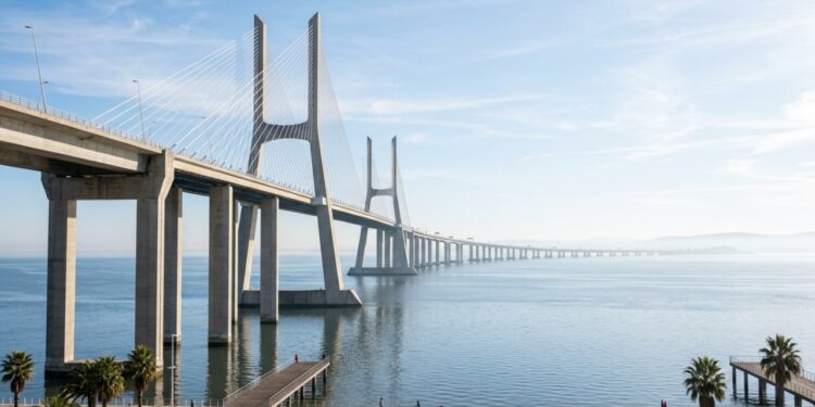 Maior ponte da Europa traz nome de time brasileiro, custou 900 milhões de euros e conecta Portugal ao Brasil