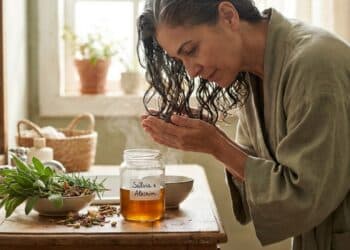 Chá natural com sálvia e alecrim: solução para escurecer cabelos brancos e fortalecer os fios