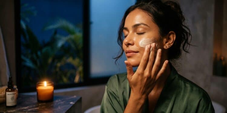 Skincare noturno simples: a rotina de três passos que transforma a aparência da pele enquanto você dorme