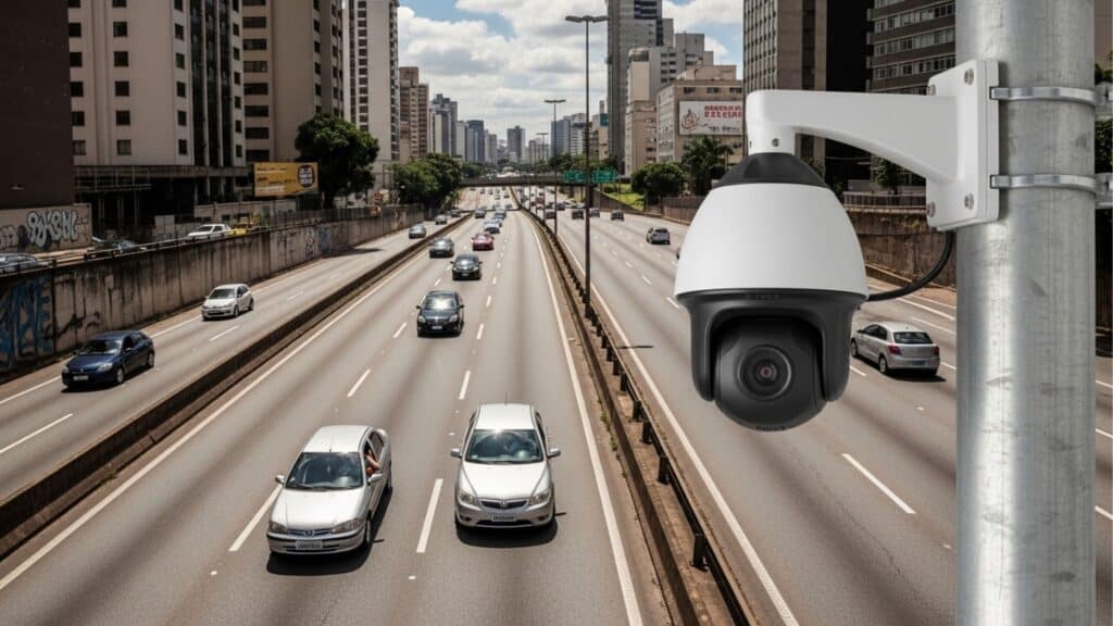 Câmeras de trânsito detectam o uso de celular ao volante e cinto de segurança, entenda onde e como