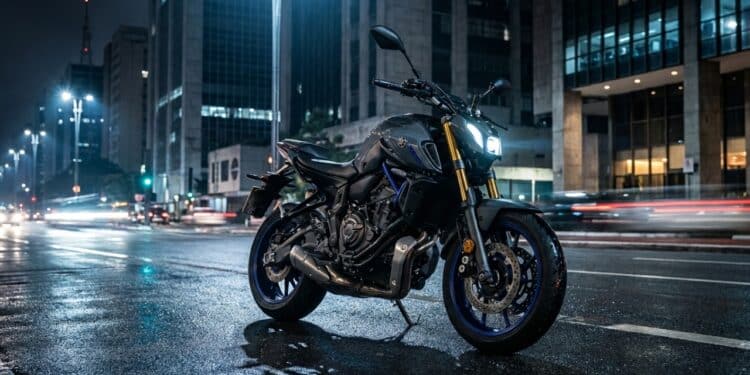 Nova Yamaha MT-07 2026 ganha acelerador eletrônico e embreagem assistida para elevar padrão das 700 cc em 2026 e chega ao Brasil com garfo invertido e painel TFT de 5 polegadas por R$ 57.990