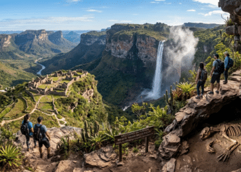 A "Machu Picchu baiana", cachoeiras que evaporam antes de tocar o chão e gruta com fósseis de preguiça-gigante se escondem nesse paraíso