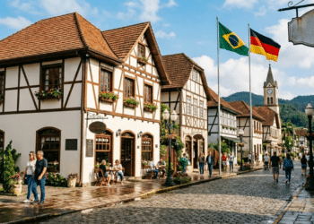 Uma "Pequena Alemanha" no Brasil encanta com cidade organizada, fala três idiomas e guarda dois recordes do Guinness