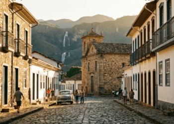 A antiga “Cidade da Pedra”, a 910 metros no norte de Minas, encanta com arquitetura europeia e o mistério de um diamante lendário