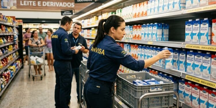 O comunicado da Anvisa que barrou a venda de uma marca famosa de leite por indícios de fraude - Imagem ilustrativa