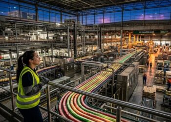 'Gigante das bebidas' controla a maior fábrica do ramo no Brasil que produz 15 bilhões de latas anualmente, funcionando 24 horas por dia e todos os dias da semana