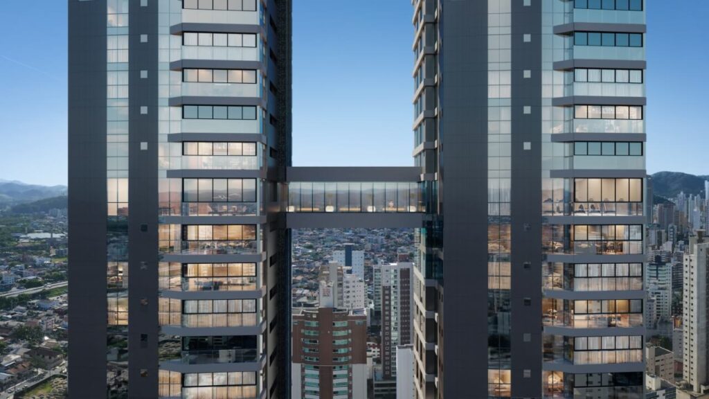 Novo empreendimento do Ápice Towers impressiona com 177 metros, passarela entre torres gêmeas e mais de 6 mil m² de lazer em Balneário Camboriú
