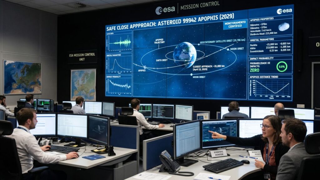 “Deus do caos”: o mega asteroide que passará muito perto da Terra em 2029