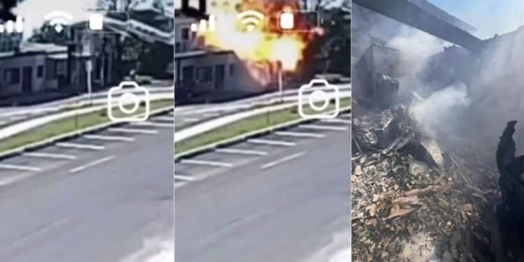 Avião cai sobre restaurante em cidade do RS e mortes são confirmadas