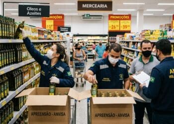 Fiscalização sanitária identifica irregularidades e suspende comércio de azeite conhecido
