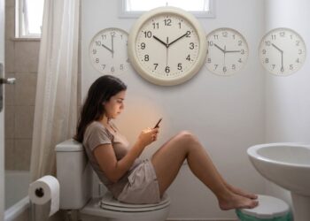 Um estudo científico determinou o impacto que o uso do celular no banheiro pode ter sobre o nosso corpo