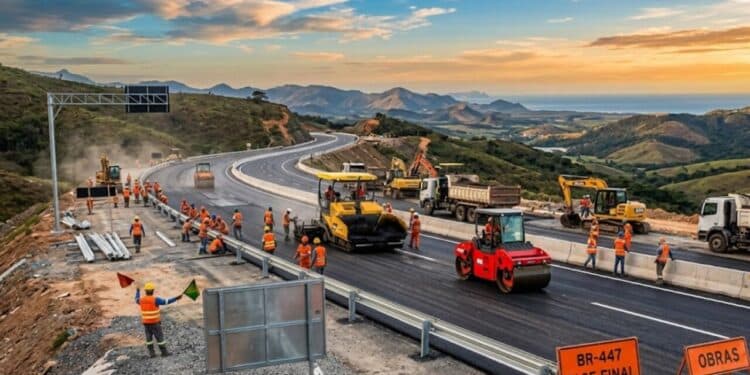 Nova rodovia BR-447 no ES entra na reta final com 90% das obras concluídas, investimento de R$ 236 milhões e entrega marcada para o final de 2026