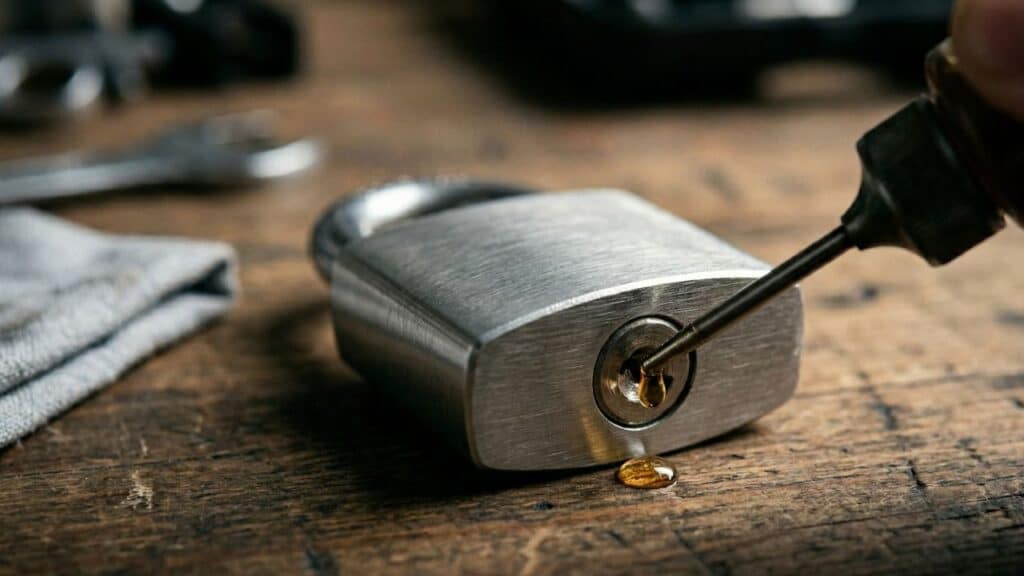 Por que o cadeado tem um pequeno furo embaixo e o que isso revela sobre sua durabilidade
