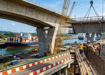 Megaobra de R$ 10 bilhões começa a redesenhar o Canal do Panamá com a construção de nova ponte com seis faixas e impacto direto na melhoria do fluxo de mercadorias