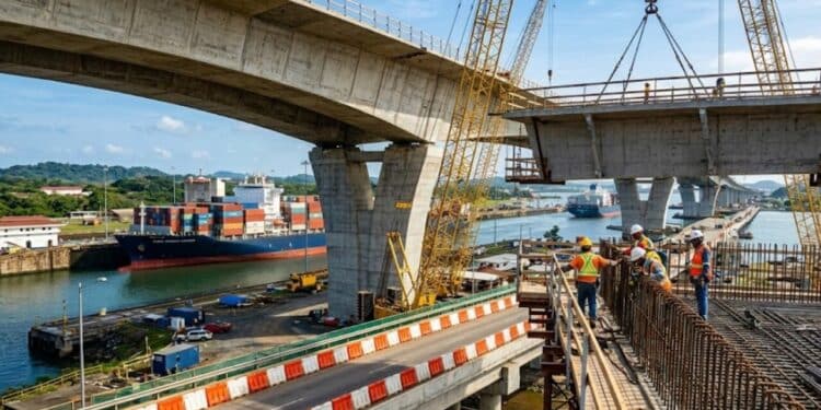 Megaobra de R$ 10 bilhões começa a redesenhar o Canal do Panamá com a construção de nova ponte com seis faixas e impacto direto na melhoria do fluxo de mercadorias