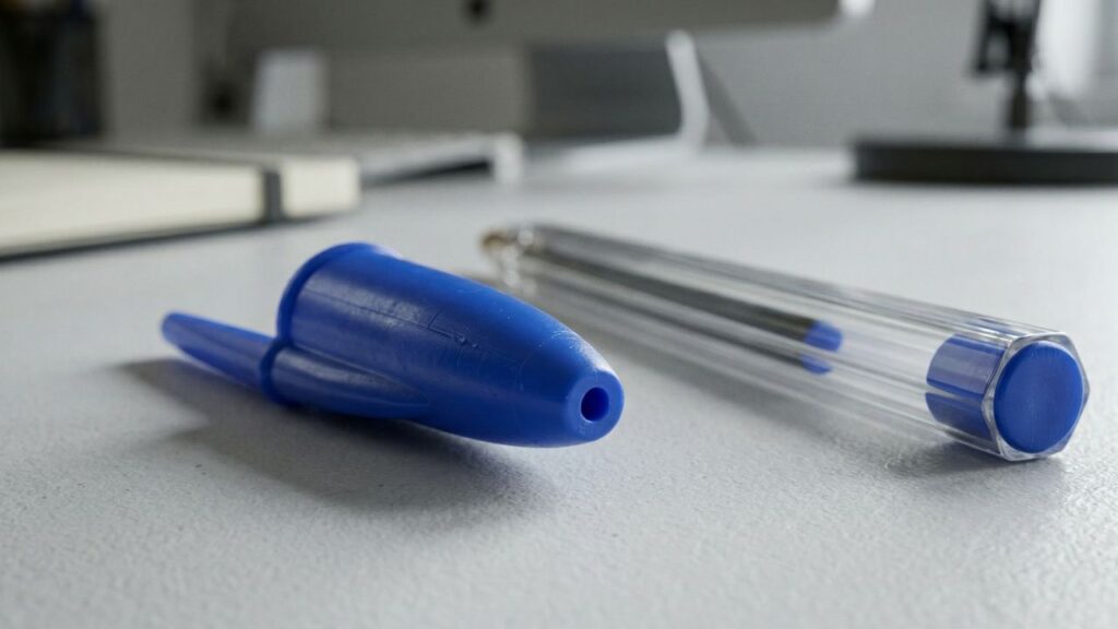 Nem só estética, nem só acaso: o furo na tampa da caneta tem uma função que ainda surpreende muita gente