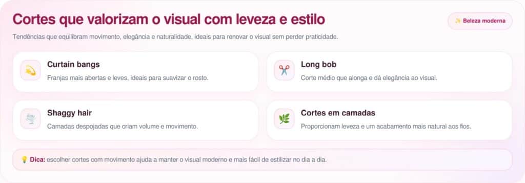 Franjas tradicionais estão em baixa: veja 4 cortes modernos que valorizam o rosto no outono-inverno de 2026