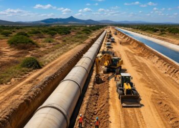 Duplicação do Eixão das Águas atinge 60% e megaobra entra em fase avançada para ampliar a segurança hídrica da região