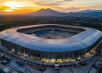 Megaestádio de R$ 550 milhões ganha forma com obra liderada por chineses na América Latina e empreendimento promete se tornar um dos maiores complexos esportivos na região