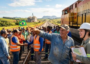 Projeto ambicioso para megaferrovia de 575 km promete transformar 24 cidades com investimento de R$ 6,6 bilhões e melhorar o escoamento de grãos, minérios e fertilizantes no Sudeste