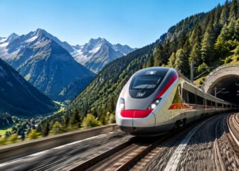 Nova ferrovia de alta velocidade na Europa é inaugurada com investimento de R$ 34,5 bilhões e leva trens a 250 km/h em túneis de 33 km nos Alpes