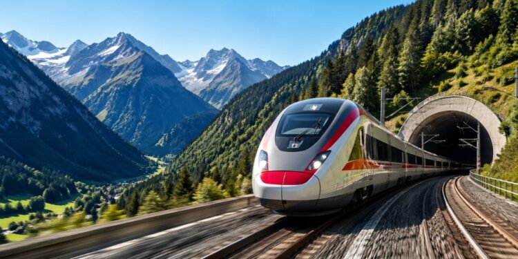 Nova ferrovia de alta velocidade na Europa é inaugurada com investimento de R$ 34,5 bilhões e leva trens a 250 km/h em túneis de 33 km nos Alpes