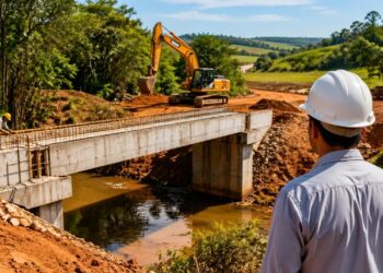 Nova ponte de R$ 1,5 milhão será construída em zona rural do Noroeste do Paraná e promete melhorar a ligação entre estradas municipais para fortalecer o escoamento da produção local