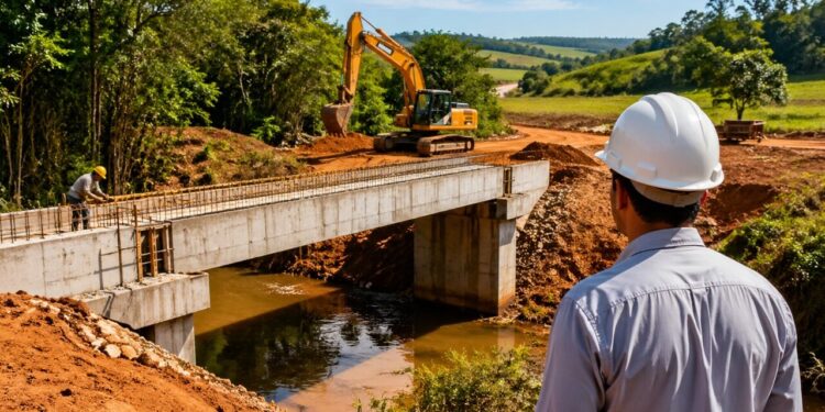 Nova ponte de R$ 1,5 milhão será construída em zona rural do Noroeste do Paraná e promete melhorar a ligação entre estradas municipais para fortalecer o escoamento da produção local