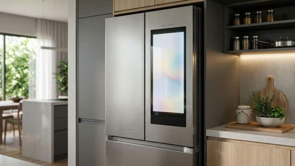 Geladeira com tela e câmera deixa de ser item de filme e vira aposta das marcas para a cozinha
