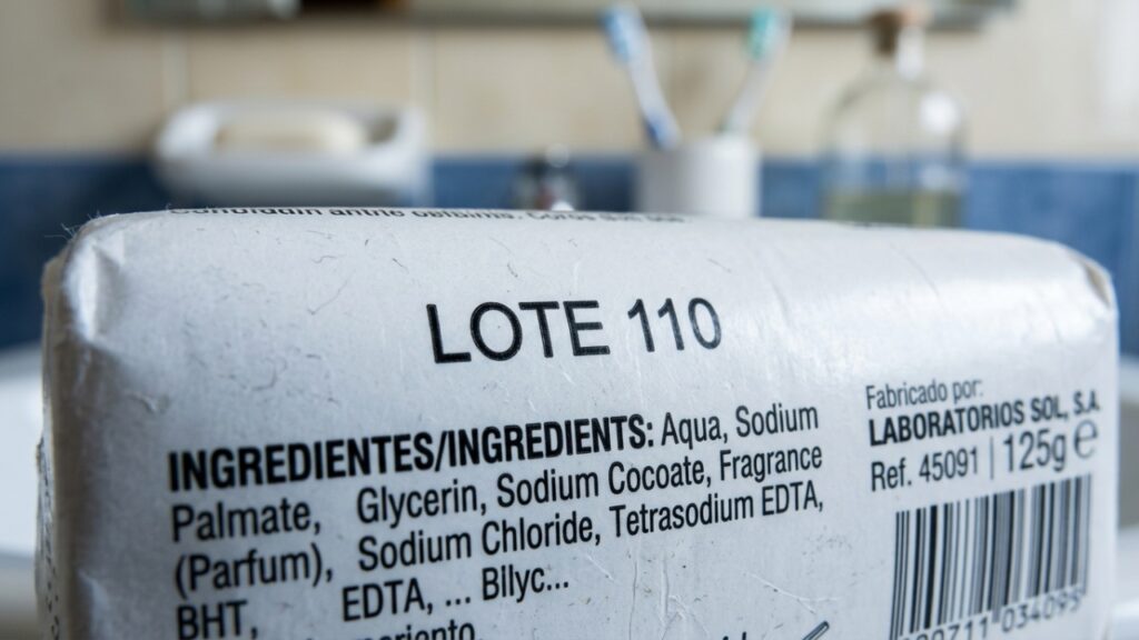 Rótulo destacando o número do lote 110 interditado - Imagem Ilustrativa/Marcas Genéricas